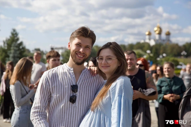 Очень милая пара попала к нам в кадр  | Источник: Кирилл Поверинов / 76.RU