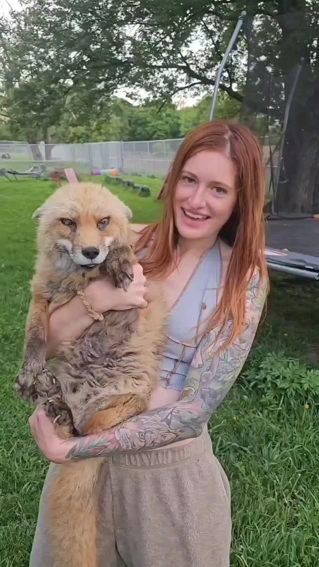 Микайла профессионально работала с животными | Источник: saveafox_rescue / Instagram (соцсеть запрещена на территории РФ)