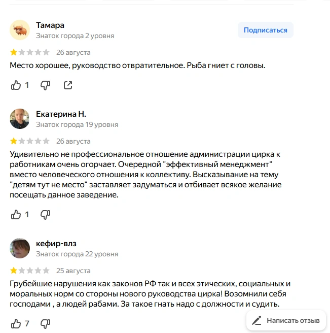 Подобные отзывы начали массово оставлять после скандала | Источник: скриншот сервиса «Яндекс Карты»