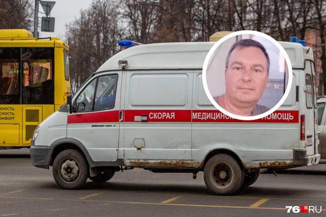 Юрий Василенко на скорой спасал пациентов | Источник: Кирилл Поверинов / 76.RU, «БСМП № 1 Омск» / vk.com