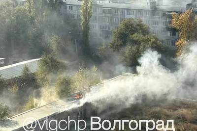 В Волгограде в третий раз за пять лет загорелся каток «Волчок»