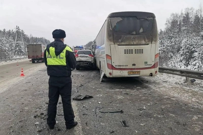 Двое погибли в массовой аварии с автобусом на Режевском тракте