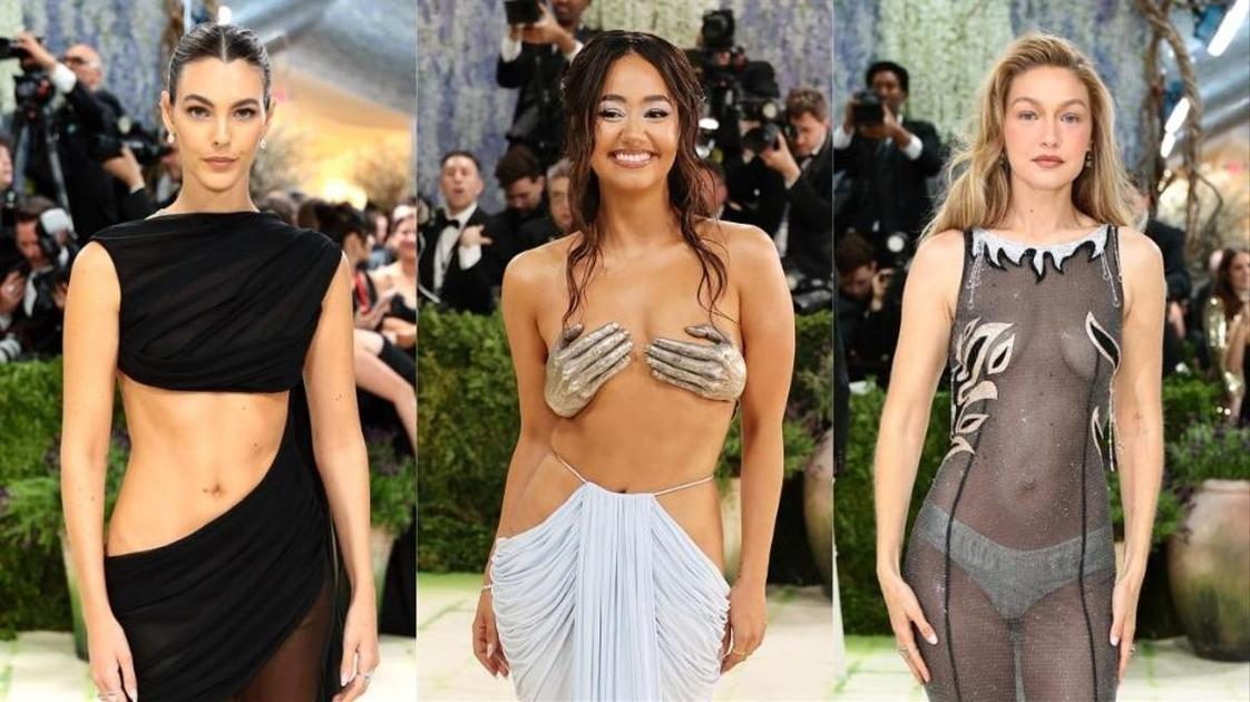 Вау-талия Черетти и сексуальная мрачность Мосс: все голые платья Met Gala-2026