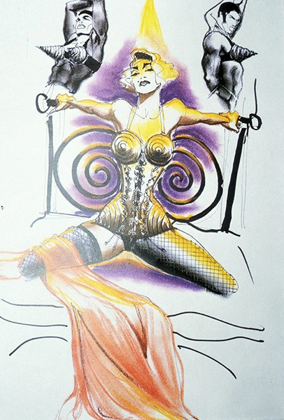 Эскиз костюма для тура Blonde Ambition, 1990 г.