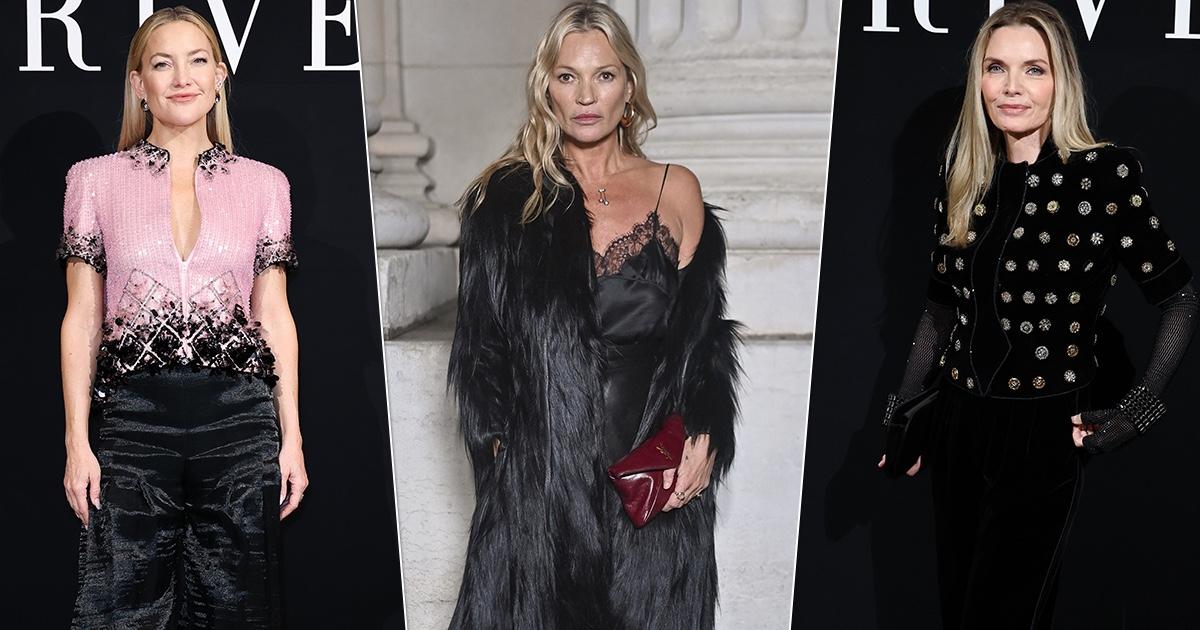 Нестареющая Пфайффер, возмужавший Эйдельштейн и Мосс в пикантном total-black: Неделя высокой моды продолжается