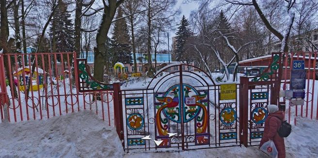 Вот так выглядит детский садик на Херсонской улице | Источник: «Яндекс Карты»