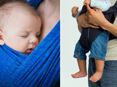 Как носить новорожденного ребенка: в слинге или в рюкзаке-переноске?