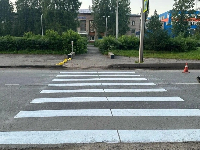 Первым делом обновили дорожную разметку | Источник: Арсен Болквадзе