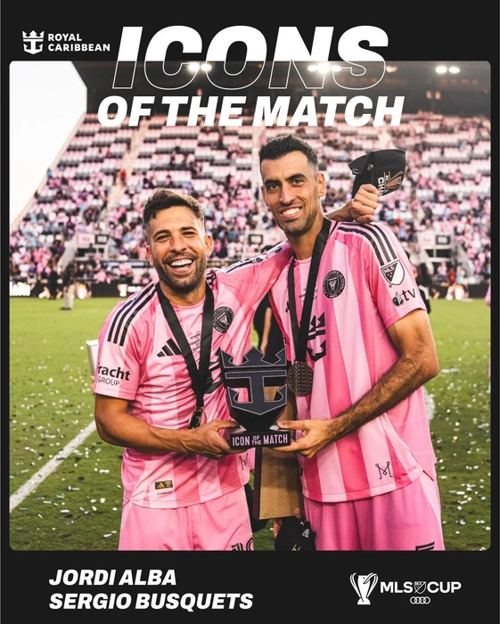 Легенды сборной Испании Жорди Альба и Серхио Бускетс | Источник: пресс-служба ФК «Интер Майами»