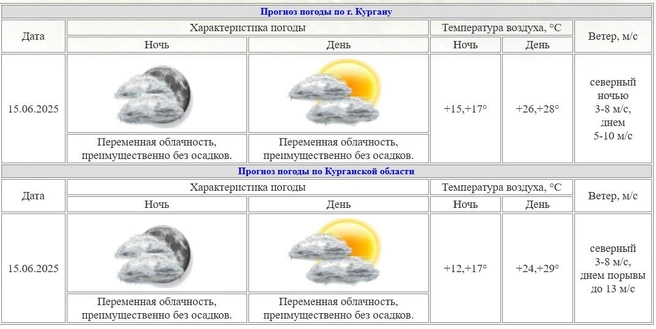 Источник: Курганский ЦГМС