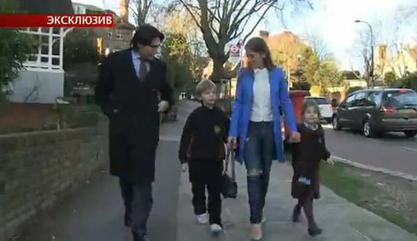Андрей Малахов и Юлия Аршавина с детьми Артемом и Яной