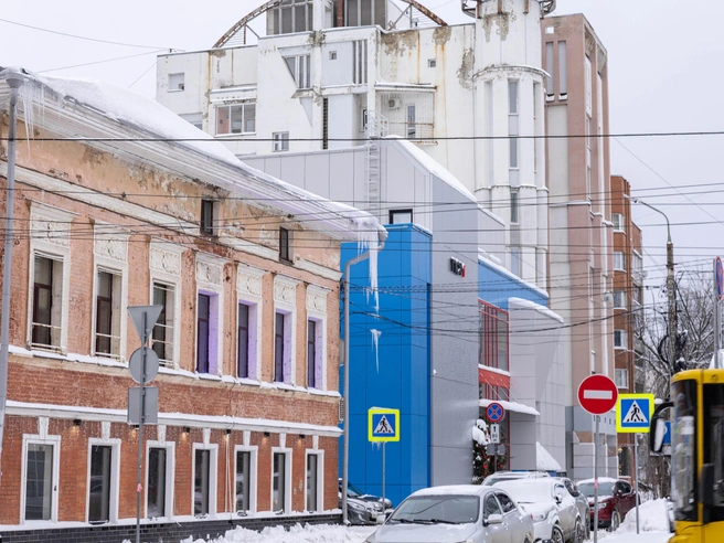 Сосулька длиной около метра нависает прямо над зеброй. | Источник: Артем Бауман / 76.RU