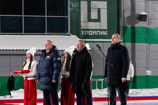 На церемонии открытия присутствовали Денис Паслер и Александр Шамсутдинов | Источник: «Хромпик»