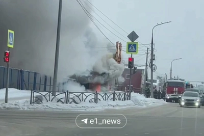 Ozon Delivery Point Catches Fire in Verkhnyaya Pyshma