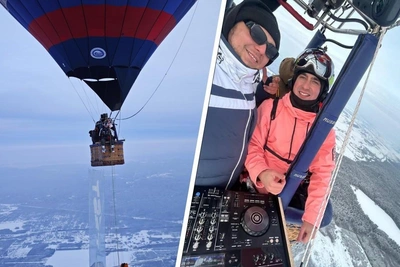 Кунгуряки прыгнули с воздушного шара с высоты трёх километров