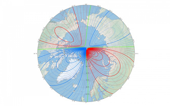 Северный магнитный полюс Земли «убегает» в Сибирь