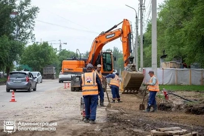 Восемь магистралей Благовещенска обновляют по нацпроекту