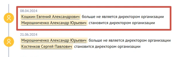 Кошкин покинул должность директора Новотроицкого содового завода в апреле 2024-го | Источник: Checko.ru