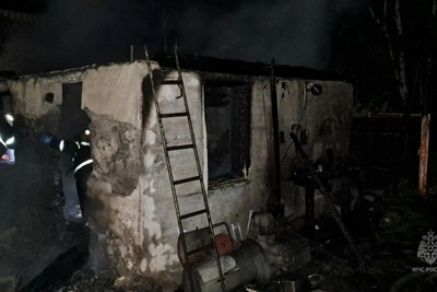Ночной пожар в Смоленке повредил два дома, авто и мини-трактор