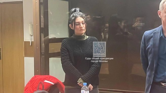Дочь Надира Абулова Диана Дабсон во время приговора | Источник: Суды общей юрисдикции города Москвы / T.me