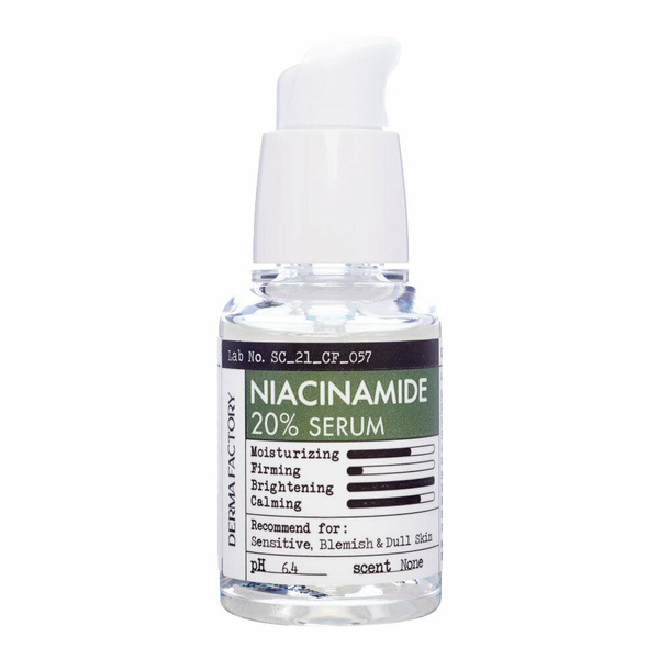 Сыворотка для лица с ниацинамидом Derma Factory Niacinamide 20% Serum