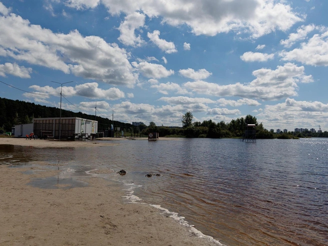 Из-за сильного разлива Туры вода поднялась и в озере Круглом | Источник: Ирина Шарова / 72.RU 