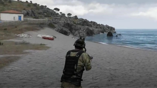 Единственное море, на котором я буду этим летом | Источник: Arma 3
