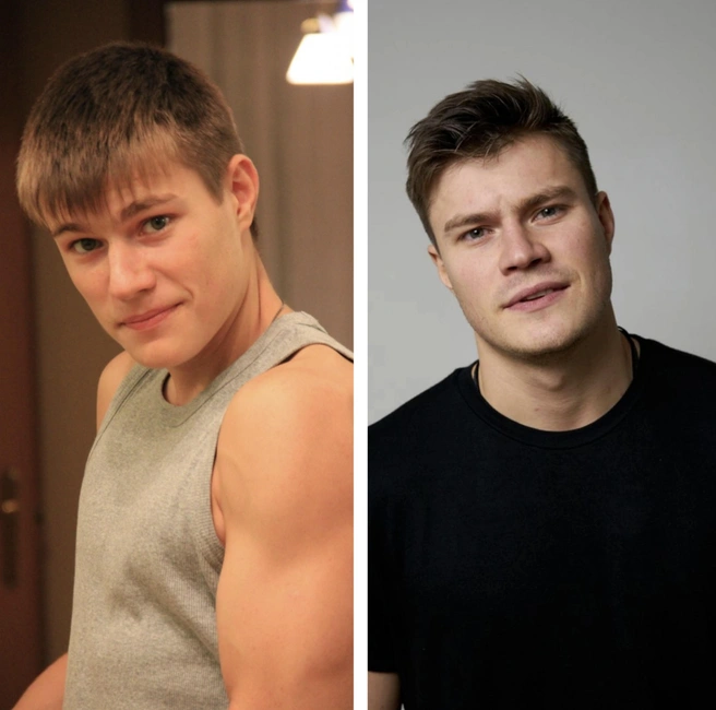 На первом фото Гаасу всего 16 лет. Ого, какие бицепсы! | Источник: Олег Гаас / Vk.com