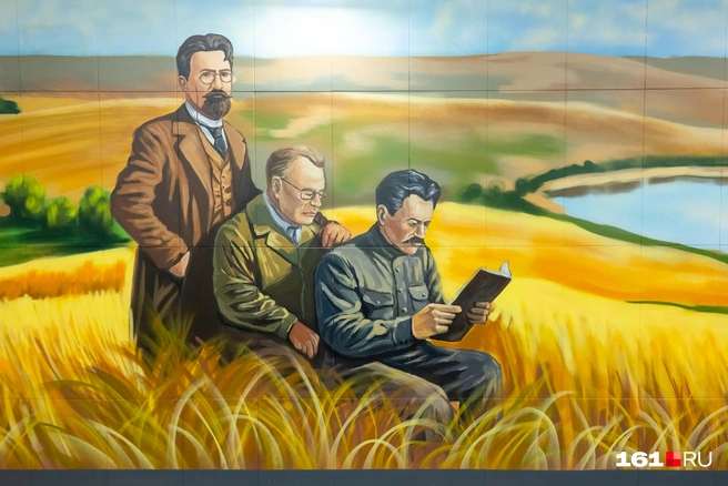 Трио донских писателей: Чехов, Калинин и Шолохов | Источник: Евгений Вдовин / 161.RU