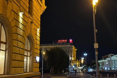В Волгограде перегорела вывеска гостиницы «Волгоград»