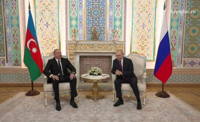 Алиев ответил на информацию Путина о причинах крушения самолета AZAL | Источник: Кремль. Новости / Telegram