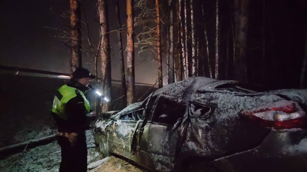 На Урале водителя легковушки занесло на заснеженной дороге, пассажир погиб  на месте ДТП в Сысертском районе - 4 мая 2024 - Е1.ру