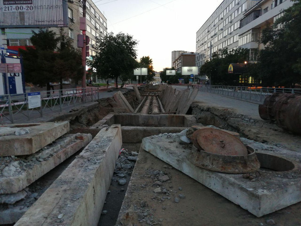 Ремонт дороги в Новосибирске