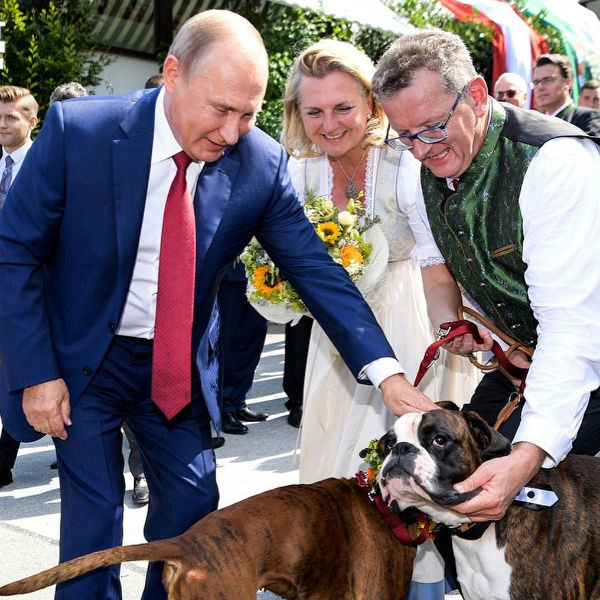 Владимир Путин, Карин Кнайсль с мужем Вольфгангом Майлингером