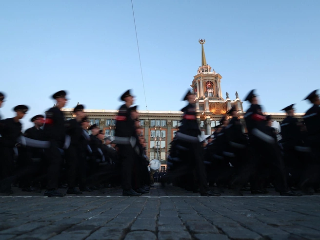 Марш военнослужащих займет 30 минут | Источник: Владислав Лоншаков / E1.RU