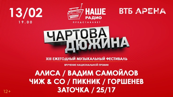 XIII музыкальный фестиваль «ЧАРТОВА ДЮЖИНА» пройдет 13 февраля