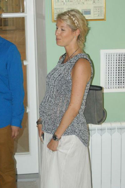 Александра Ярмольник в период беременности