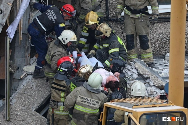 В Нижнем Тагиле от взрыва газа обрушился дом, под обломками погибли 11 человек | Источник: Владислав Лоншаков / E1.RU