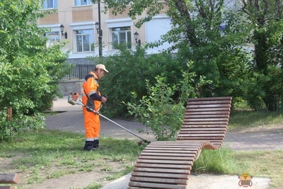 В Чите за неделю скосили 104 250 кв. м травы
