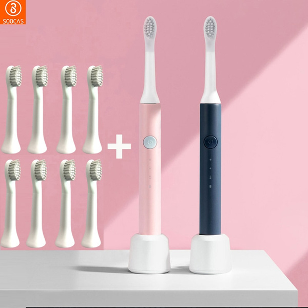 Xiaomi SOOCAS Sonic Электрическая зубная щетка Беспроводная USB Перезаряжаемая зубная щетка Водонепроницаемая ультразвуковая автоматическая головка зубной щетки EX3 | Бытовая техника | АлиЭкспресс