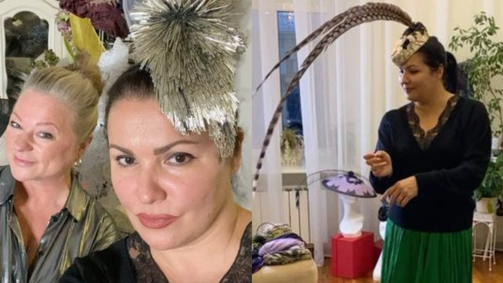 Анна Нетребко влюбилась в необычные шляпки петербургского дизайнера