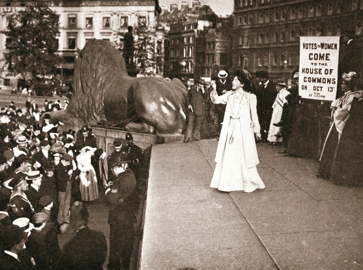 Суфражистки в Лондоне, конец 19 века