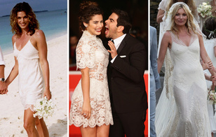 Королевы провокации: 20 самых сексуальных свадебных платьев звезд