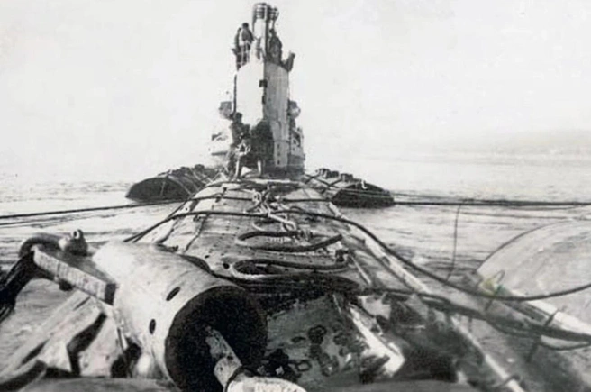 С-178 после подъема | Источник: личный архив Сергея Кубынина / https://rodina-history.ru/2015/11/30/rodina-34metra.html
