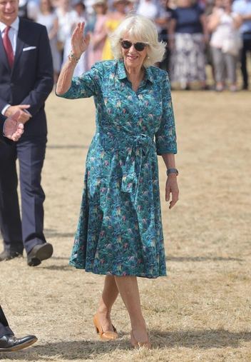 Камилла на Сандрингемской выставке цветов в Кингс-Линне, 27 июля 2022