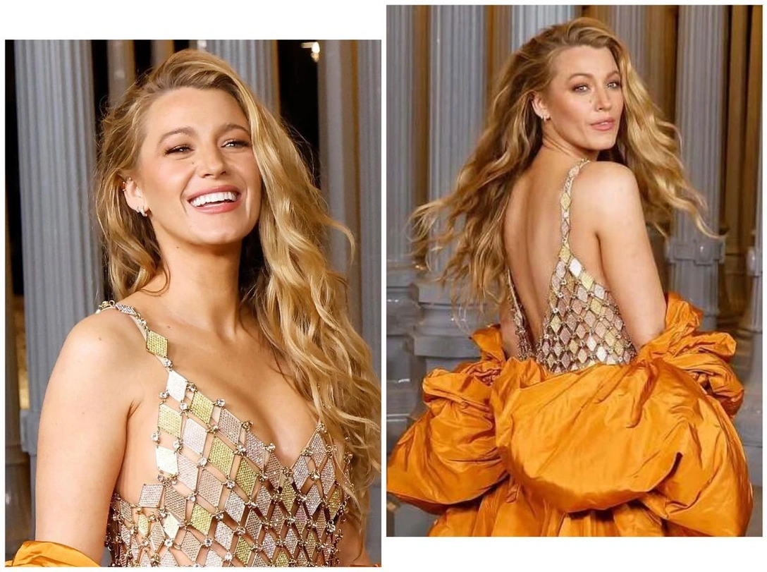 Идеальная прическа на весну найдена — повторяем текстурные локоны как у Блейк Лайвли | marieclaire.ru