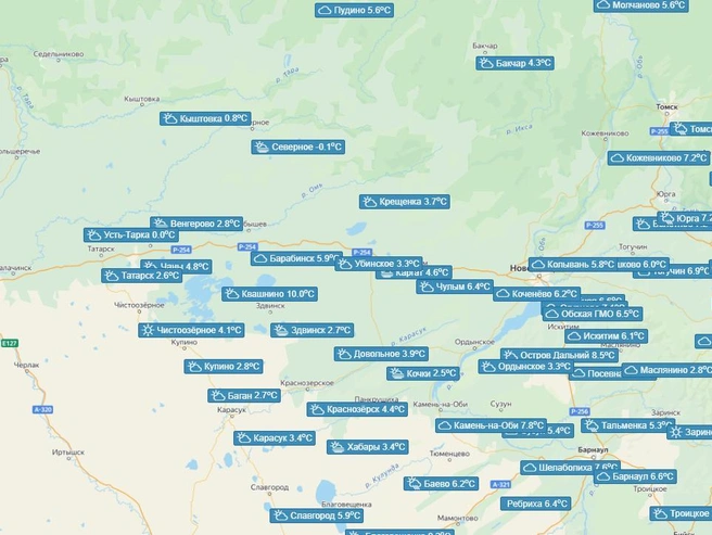 Ночью 3 сентября в регионе было холодно | Источник: meteo-nso