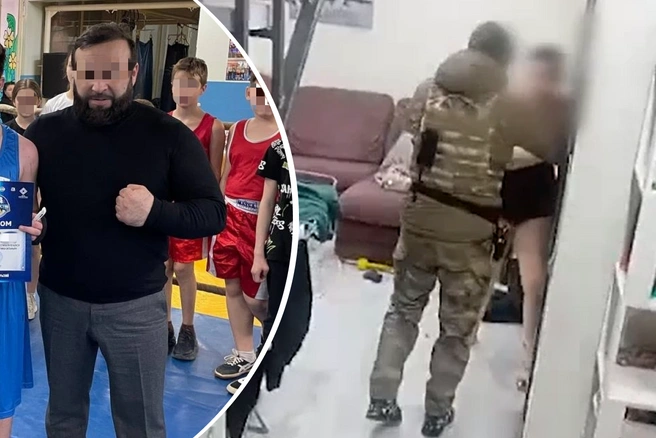 Потом к обвиняемому приехали настоящие силовики | Источник: Администрация Октябрьского / Vk.com, МВД Башкирии