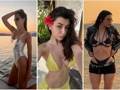 Бикини вместо пуховиков: Седокова, Самойлова, Киба и другие звезды топят песок горячими образами