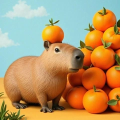 Раскраски с капибарой — бесплатно скачать и распечатать 🦫🍊